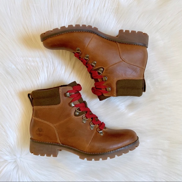 Timberland Wheat Leather Ellendale Hiking Boots - Picture 2 of 7